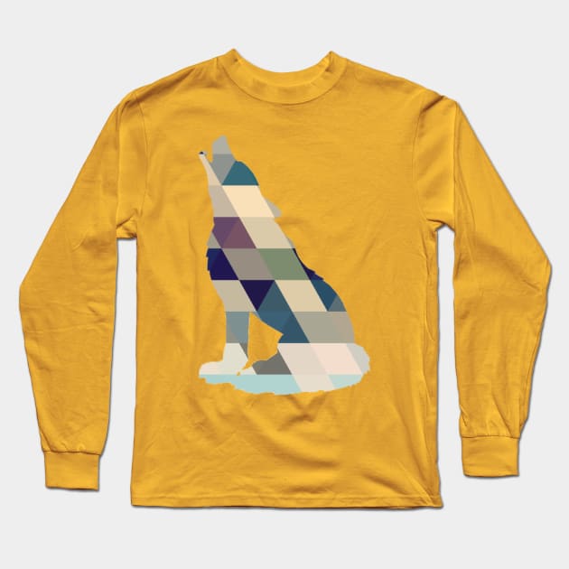 Wolf Long Sleeve T-Shirt by calebcoopman